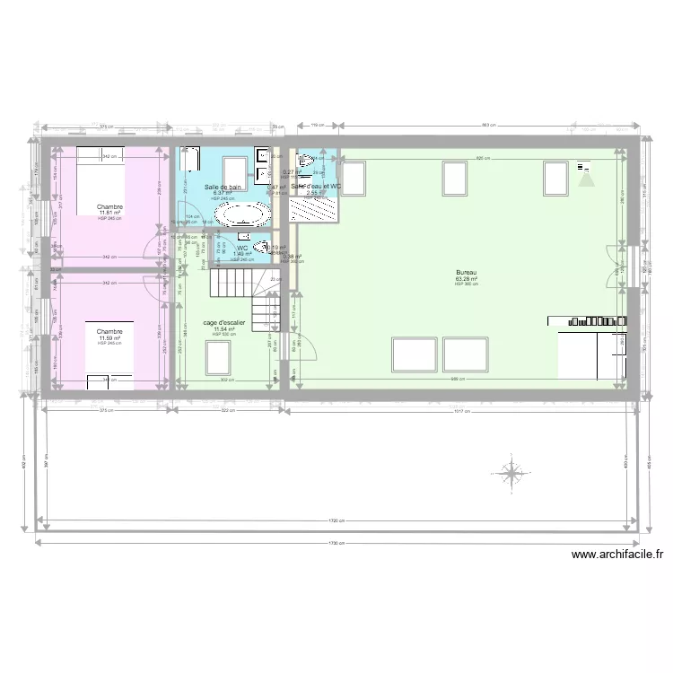 STNDA27160 1er &eacute;tage. Plan de 