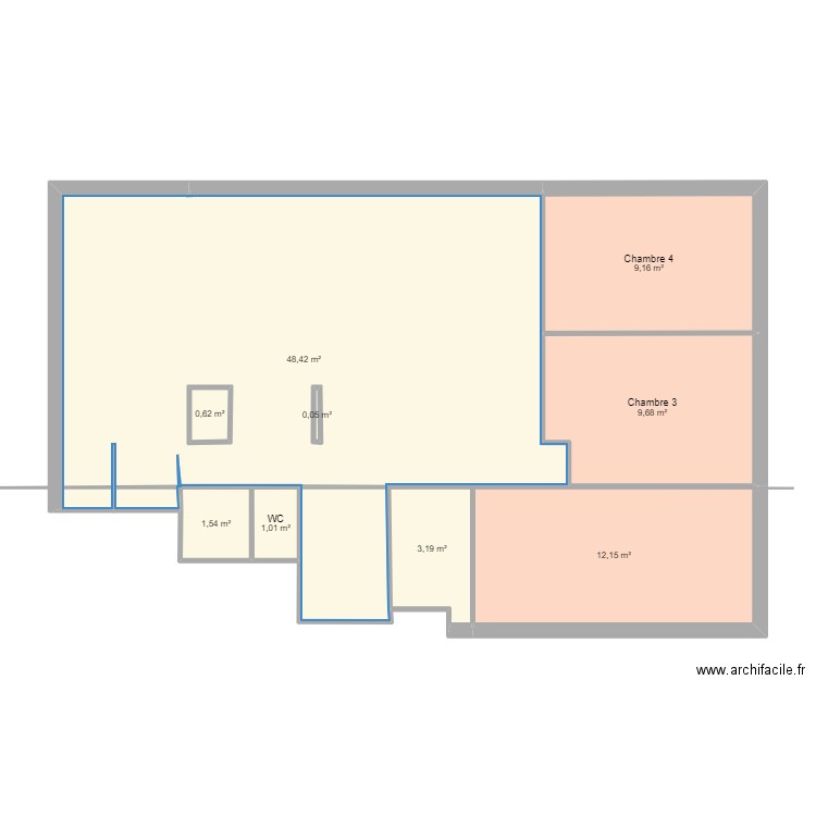 Century 21 bis. Plan de 9 pièces et 87 m2