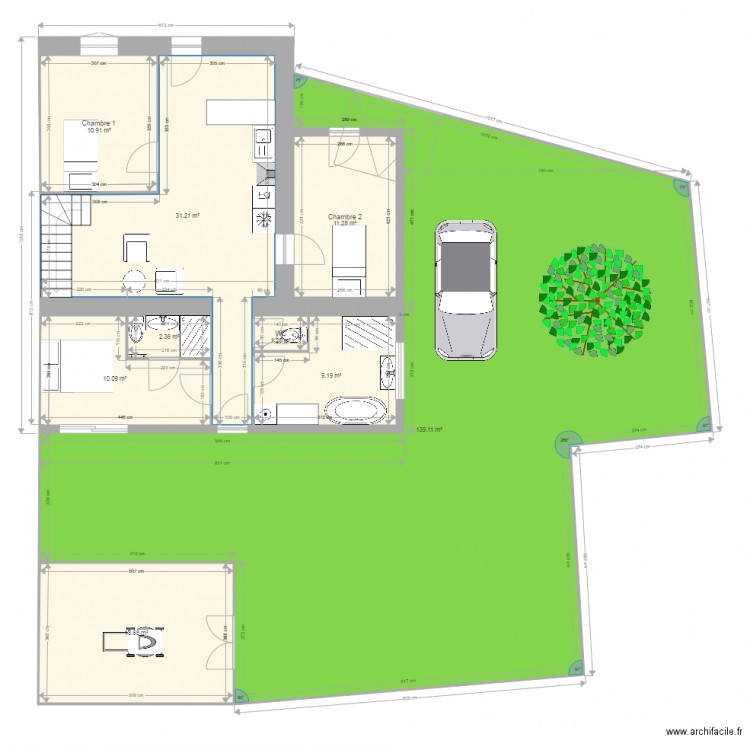 plan de masse. Plan de 0 pièce et 0 m2