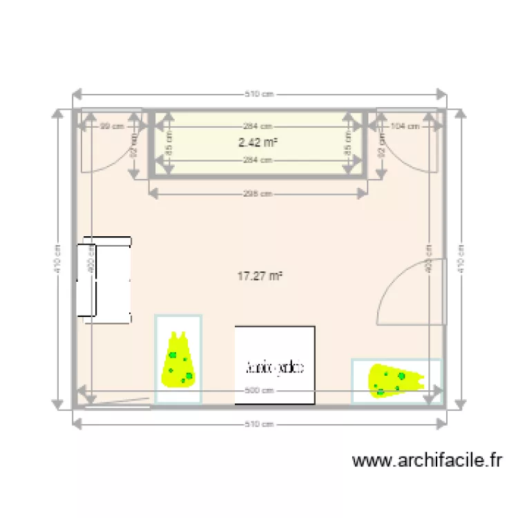 Chambre assmat. Plan de 