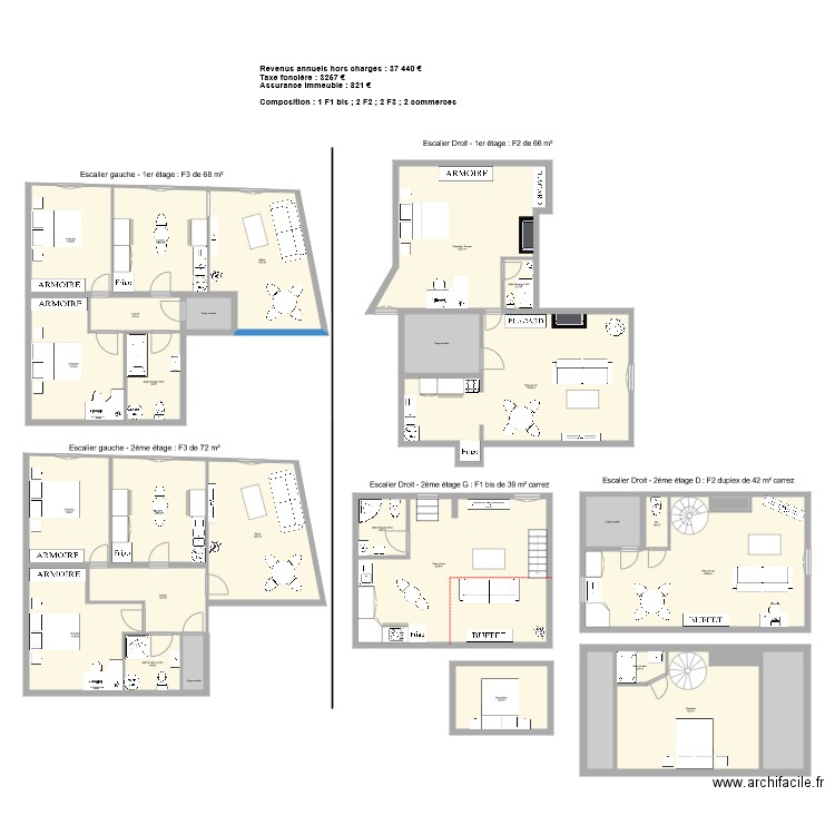 BLANPIN. Plan de 0 pièce et 0 m2