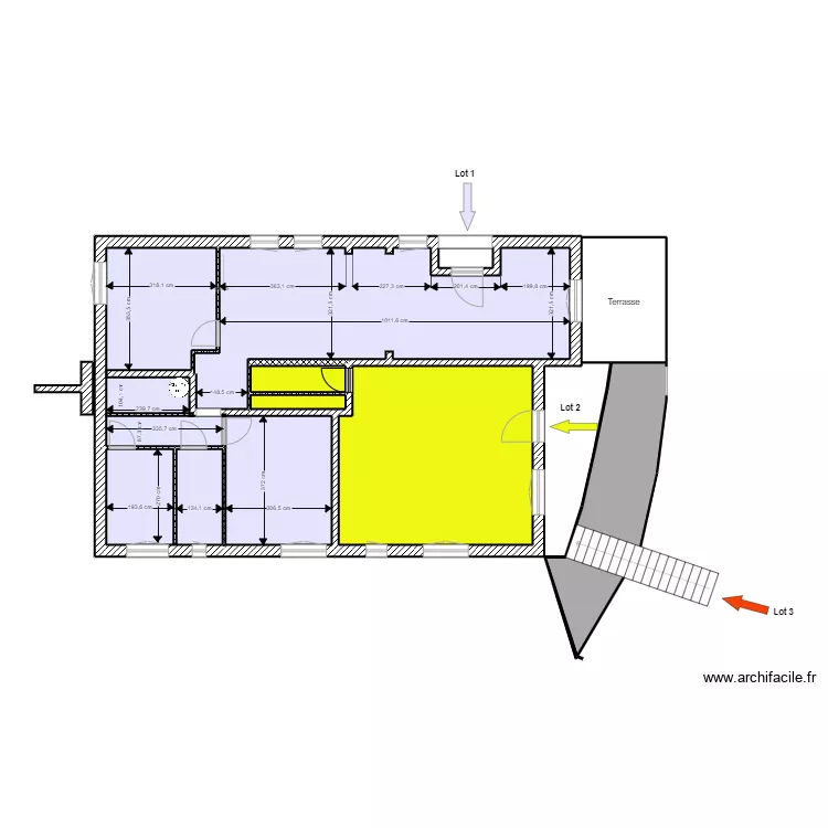 POLI 24 ter PROJET coté. Plan de POLI 24 ter PROJET coté. Plan de