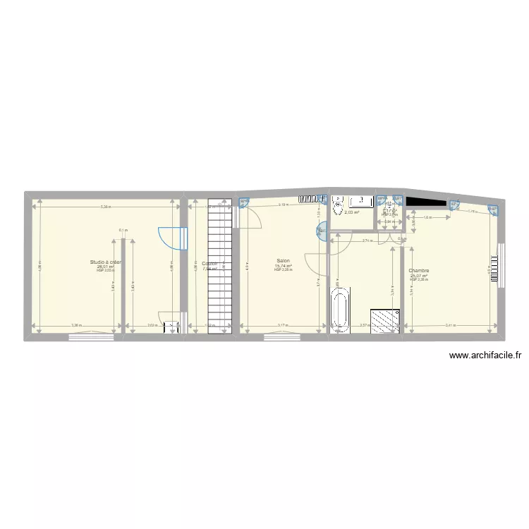 IDR 6 LOT 50 1er etage. Plan de 