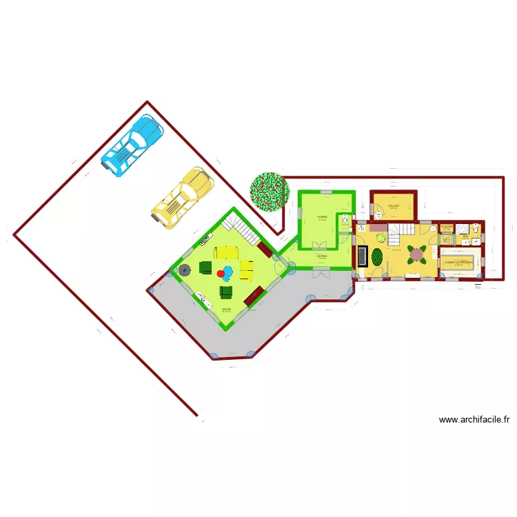 PC EXTENSION  4 58m2. Plan de 