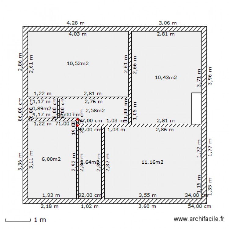 1ER ETAGE RIS. Plan de 0 pièce et 0 m2