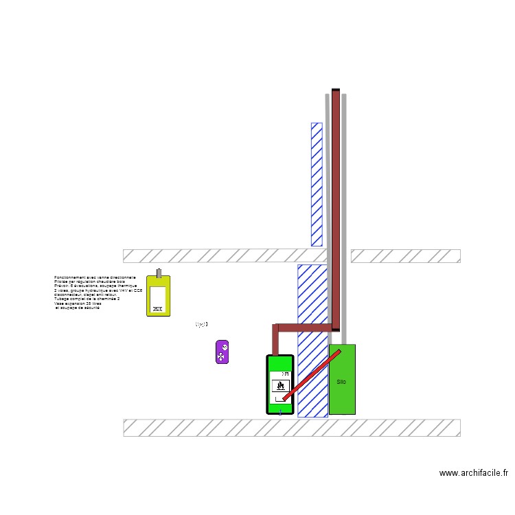 schemas hydraulique chaufferie chaumouz  electicité. Plan de 0 pièce et 0 m2