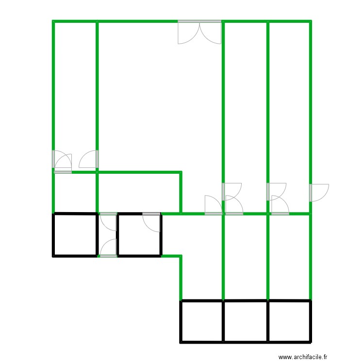 CHENIL. Plan de 10 pièces et 126 m2