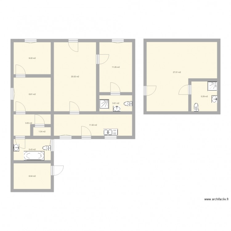 caterall. Plan de 0 pièce et 0 m2