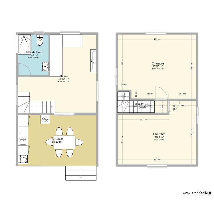 Bungalow 5 PKKT. Plan de 6 pièces et 71 m2