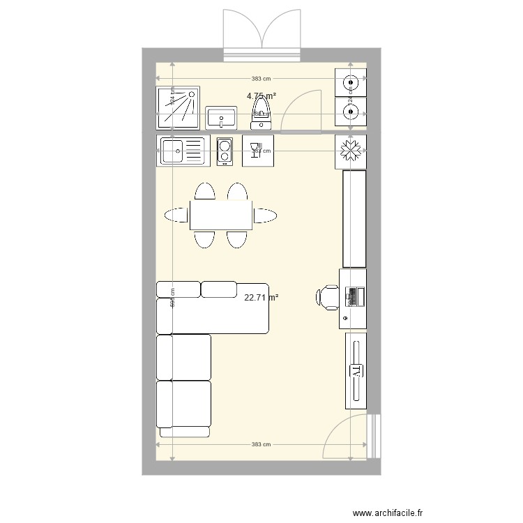 SDB . Plan de 0 pièce et 0 m2