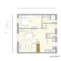 plan appart PG plain pied 4