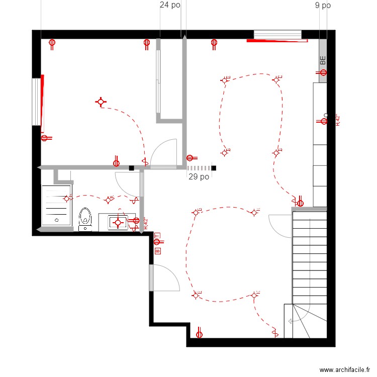 rouillard electri. Plan de 0 pièce et 0 m2