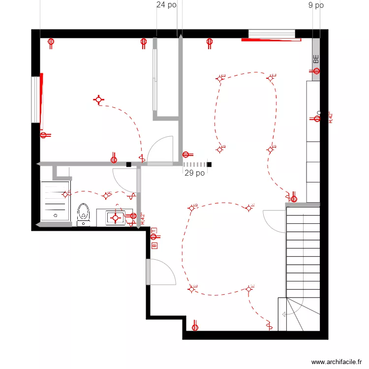 rouillard electri. Plan de 