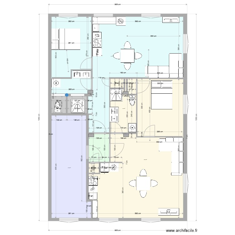 1er avec les 2 studios Iversion 2I. Plan de 0 pièce et 0 m2