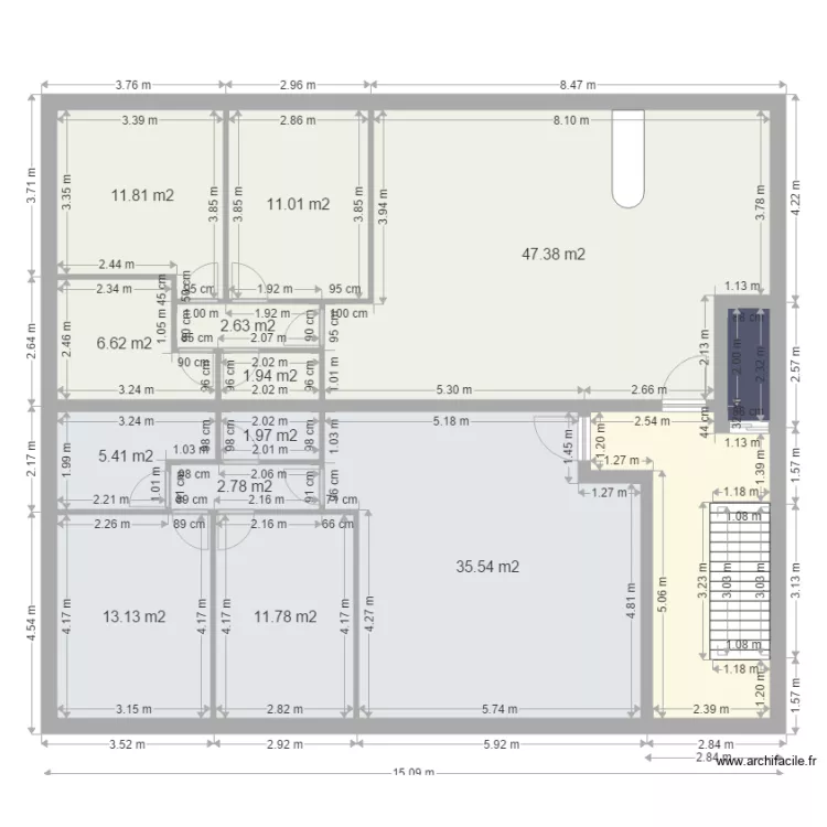 scld ssol etage ascenss. Plan de 