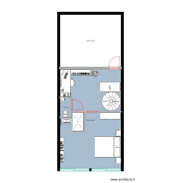 Rdj 3. Plan de 0 pièce et 0 m2