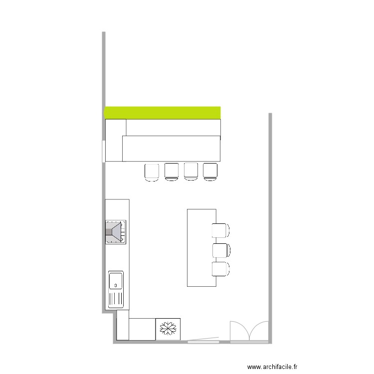 COCINA COMEDOR. Plan de 0 pièce et 0 m2