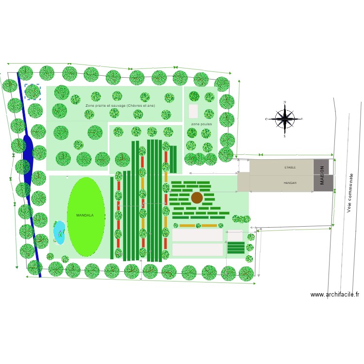 test permaculture. Plan de 0 pièce et 0 m2