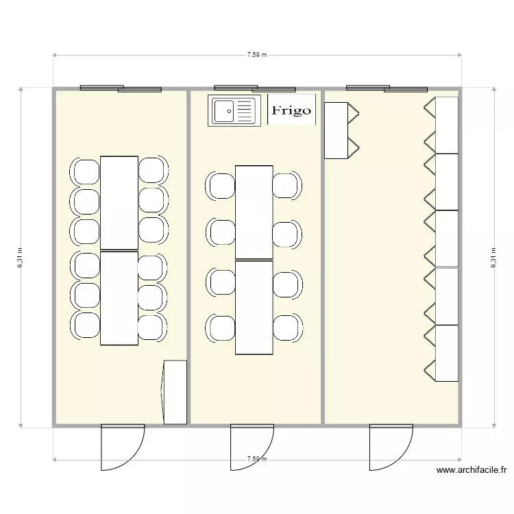 SANTOS  QUINCIEUX . Plan de 