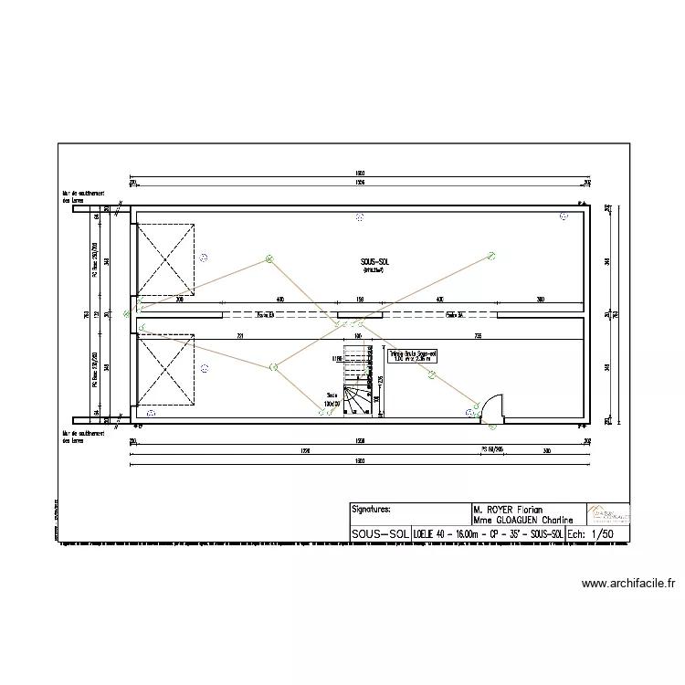 ROYER SOUS SOL ELEC. Plan de 