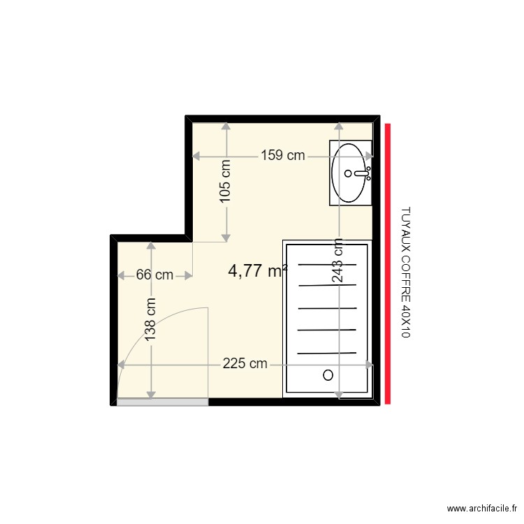 PAQUE LUCIEN . Plan de 1 pièce et 5 m2