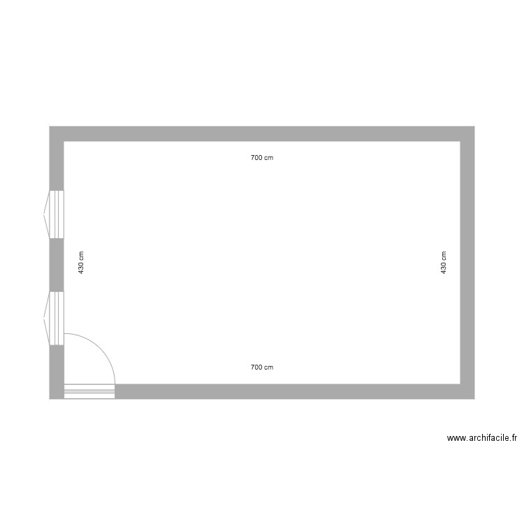 Studio droite . Plan de 0 pièce et 0 m2