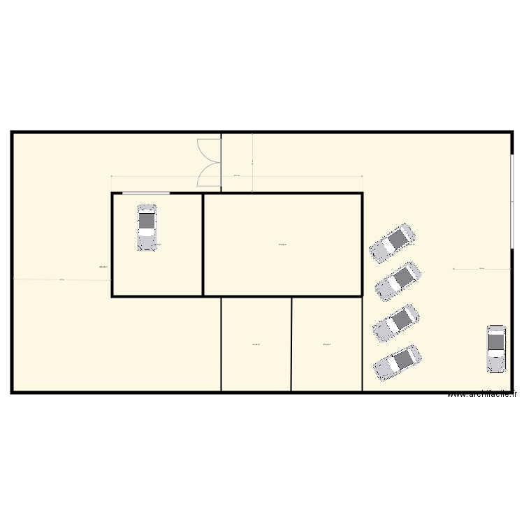 implantation plain pied la cote 148 1er. Plan de 0 pièce et 0 m2