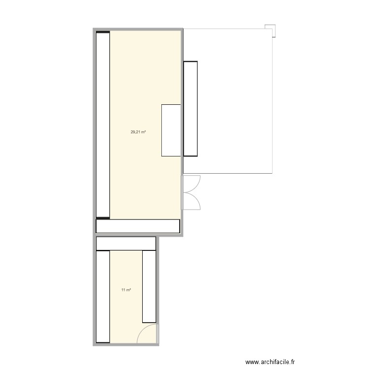 Annexe 1. Plan de 2 pièces et 40 m2