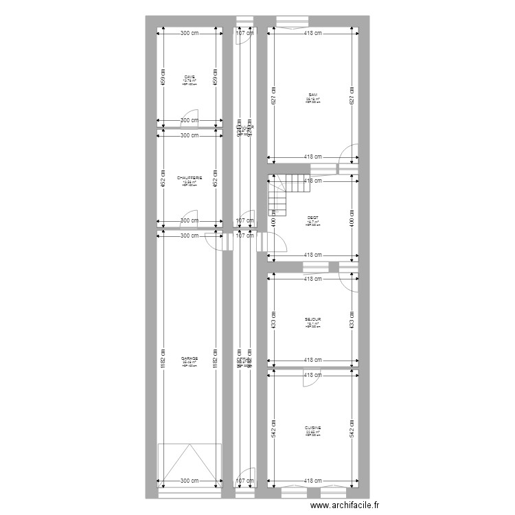 PIERRARD RDC. Plan de 0 pièce et 0 m2