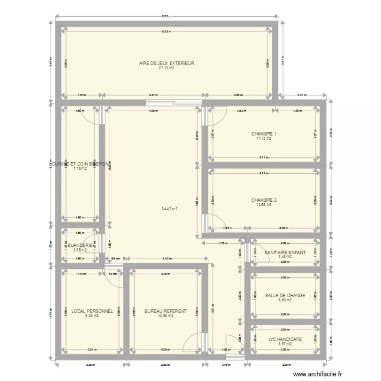 MICRO CRECHE. Plan de 