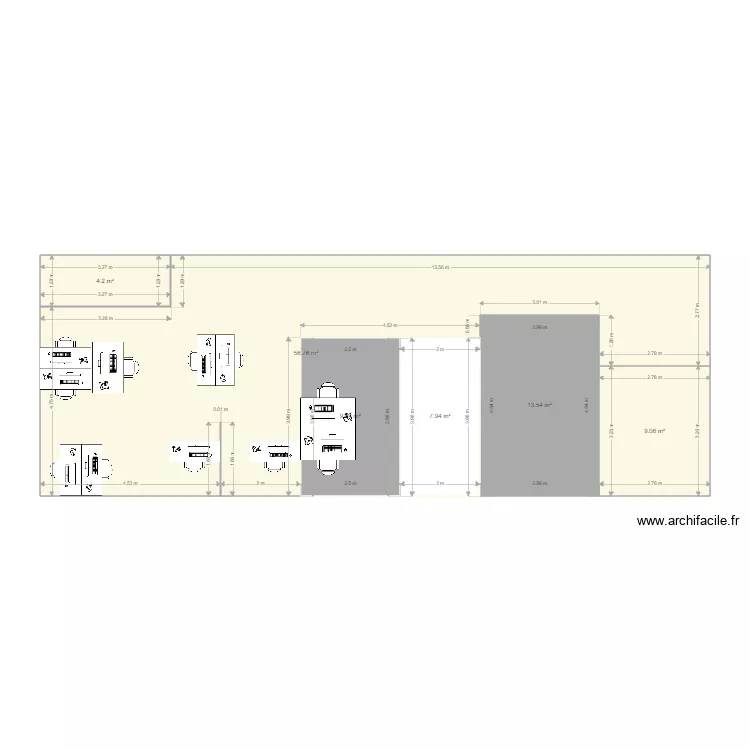 BUREAUX ST PRIEST. Plan de 