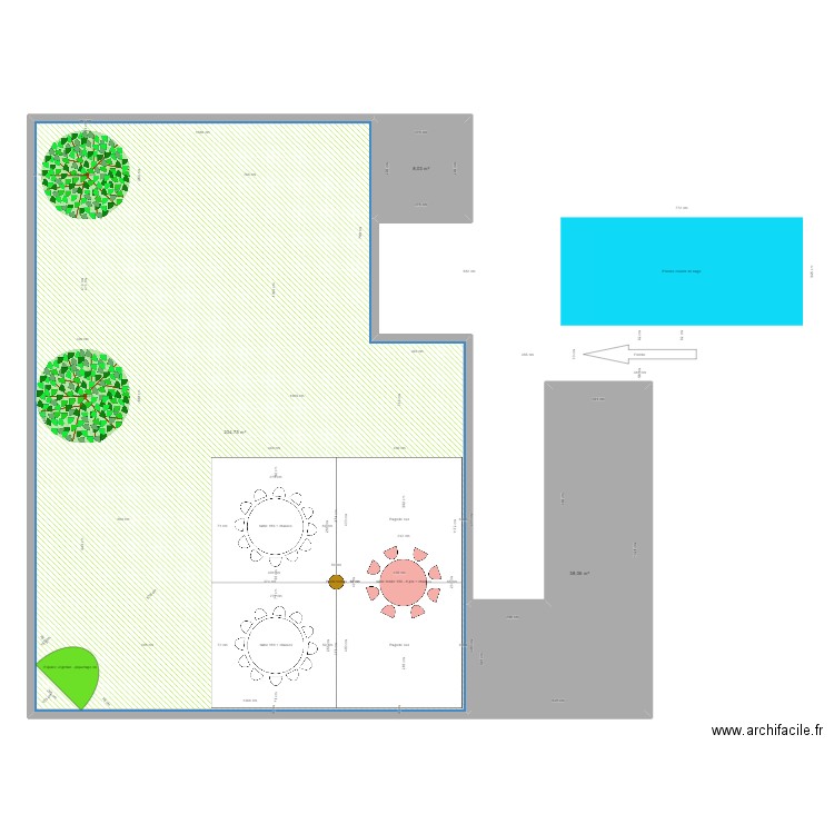 S COMBAZ - CO8936. Plan de 3 pièces et 281 m2