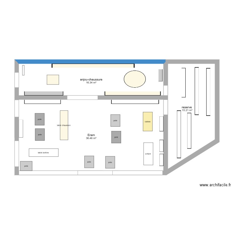 magasin eram avrille 2. Plan de 0 pièce et 0 m2