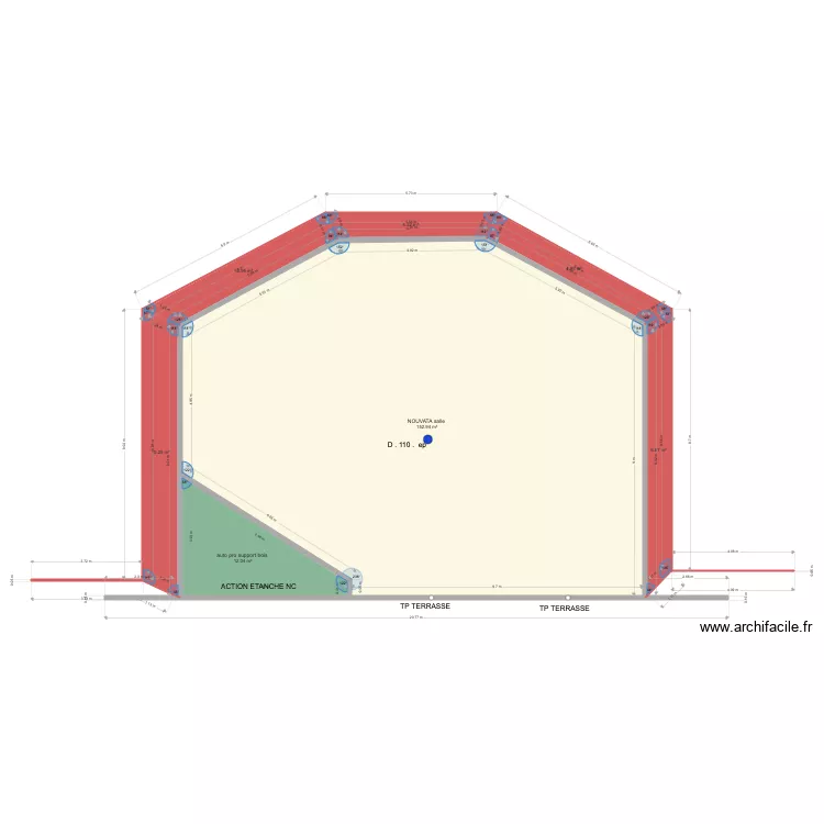 TERRASSE NOUVATA . Plan de 