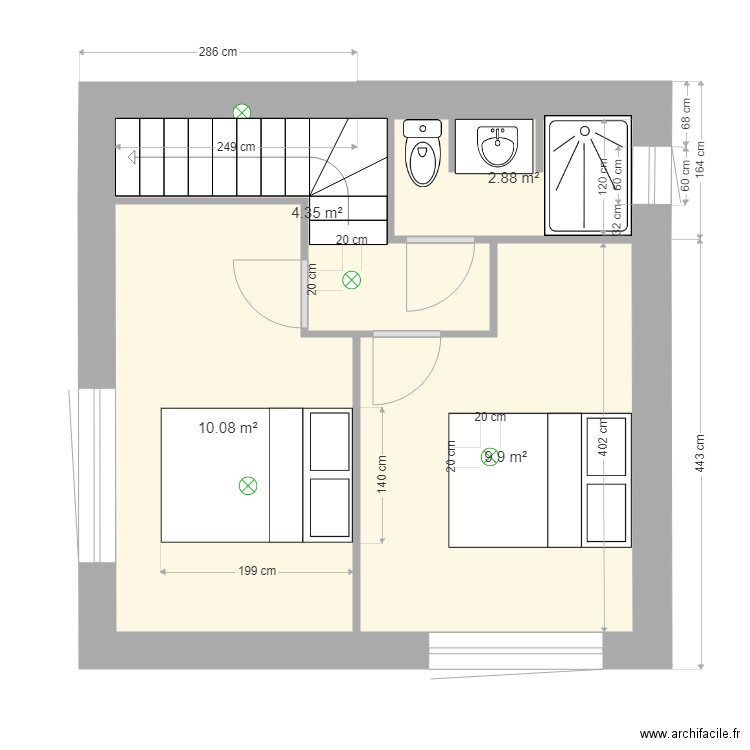 etage soherie. Plan de 0 pièce et 0 m2