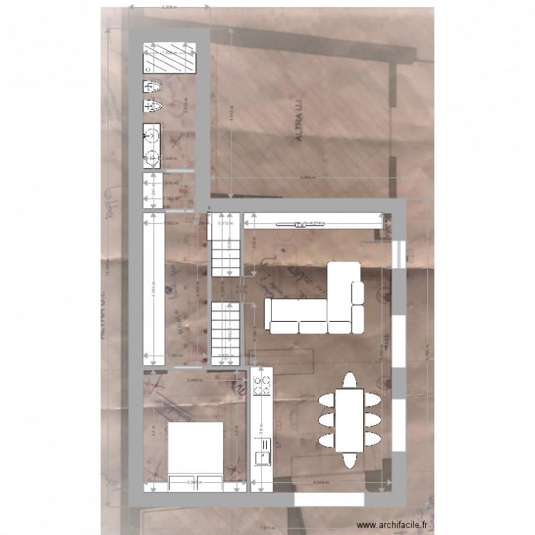 azei. Plan de 0 pièce et 0 m2