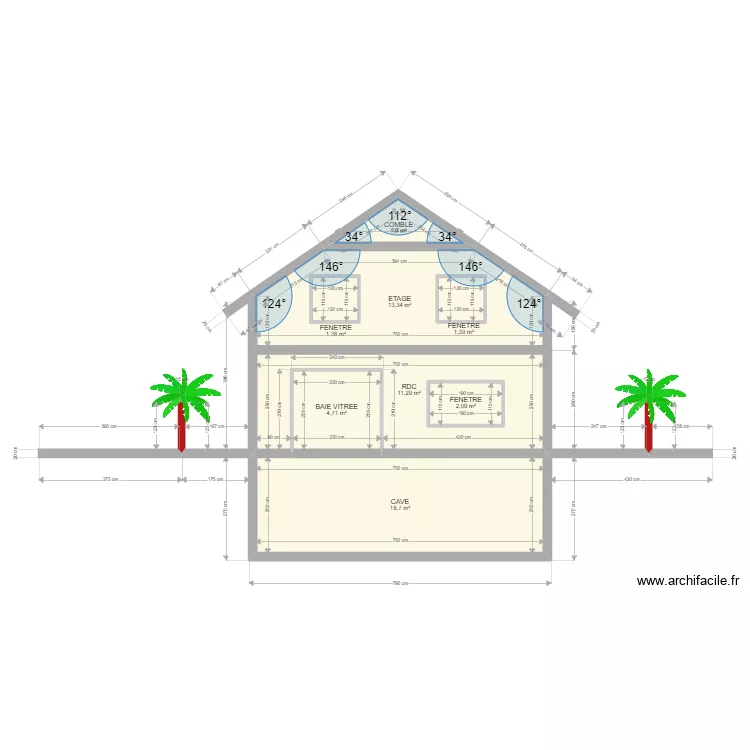 PLAN FACADE. Plan de 