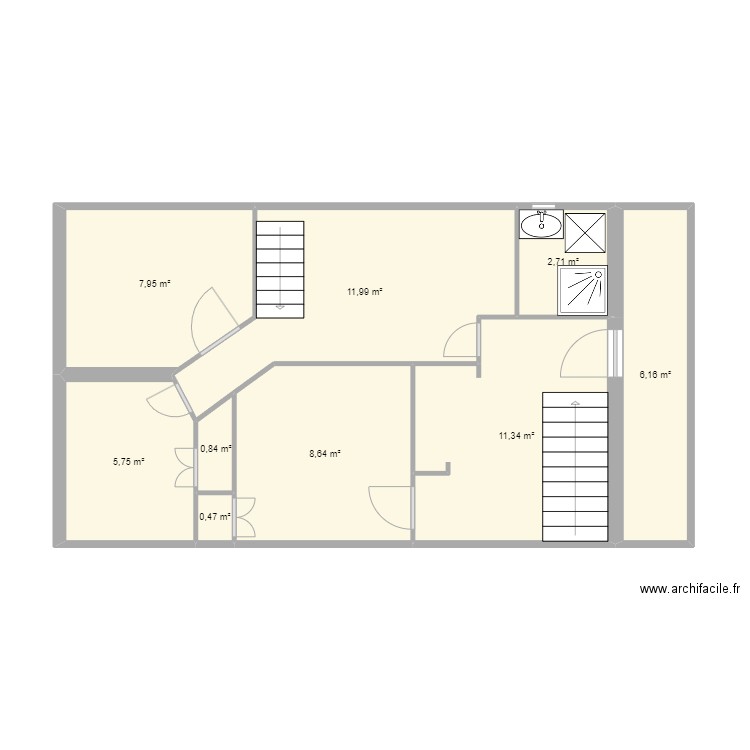 Chalet 1er étage MERIBEL. Plan de 0 pièce et 0 m2