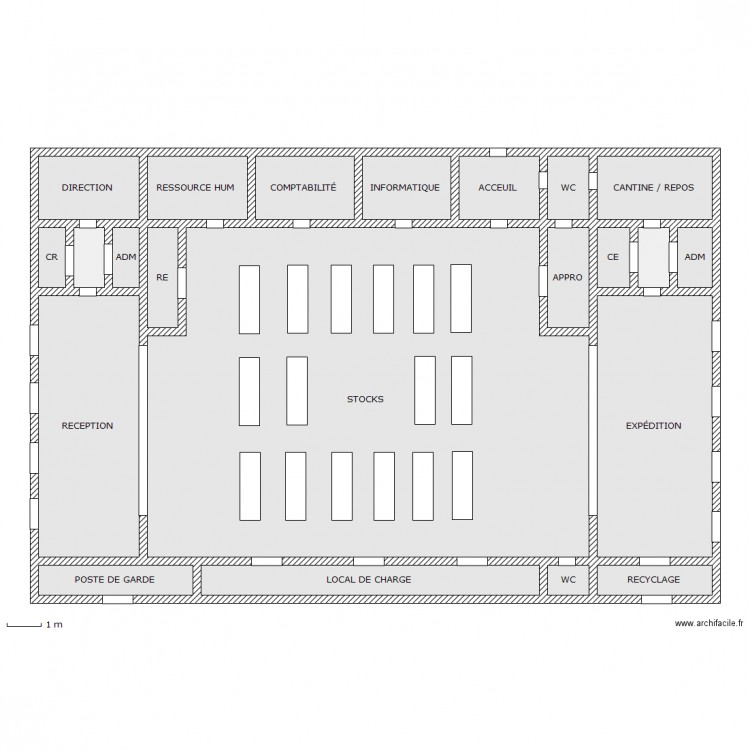 ENTRPOT. Plan de 0 pièce et 0 m2