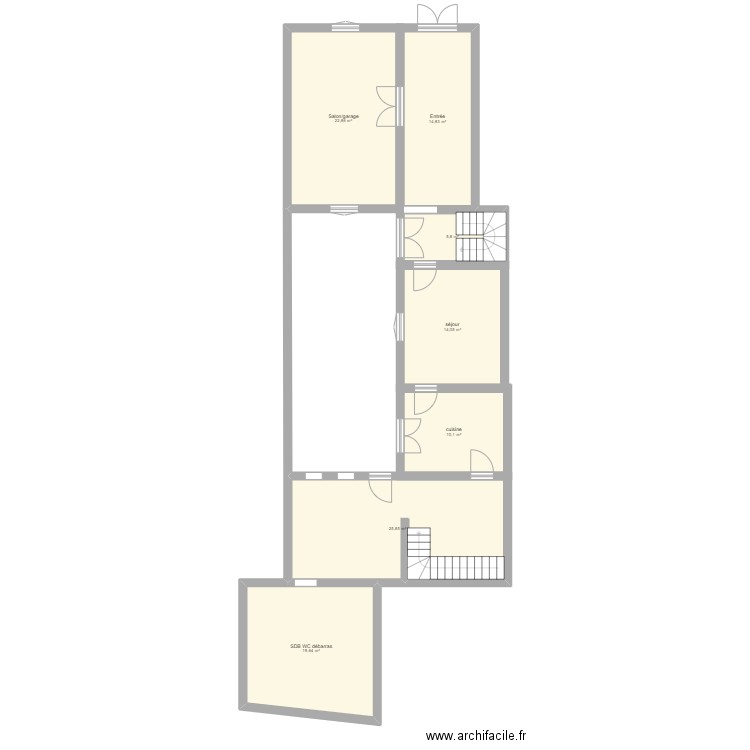 MJ RDC. Plan de 0 pièce et 0 m2