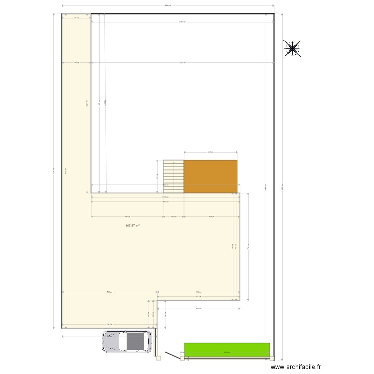 plan de masse avec terrasse ET EXTERIEUR et modif. Plan de 0 pièce et 0 m2