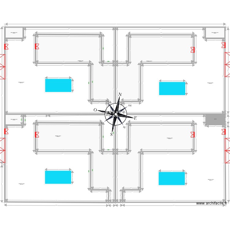 Ngaparou plan d ensemble. Plan de 0 pièce et 0 m2