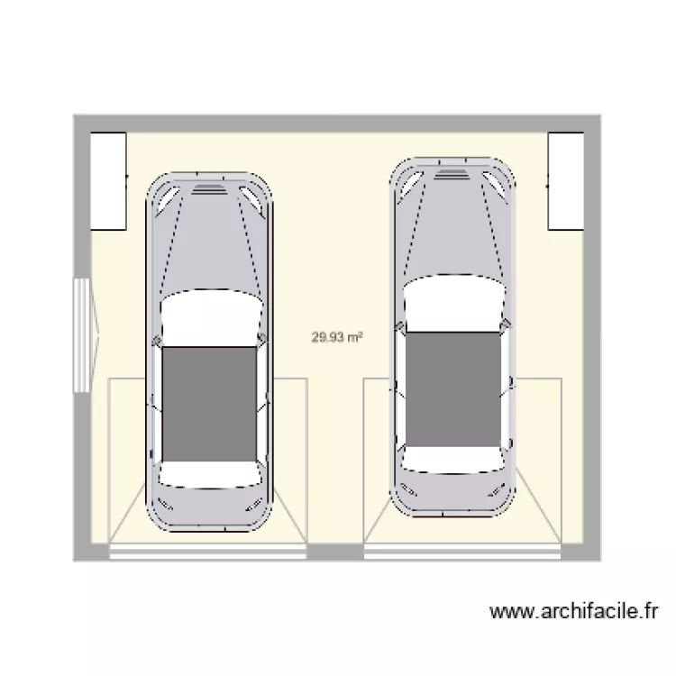 garage 30m2. Plan de 