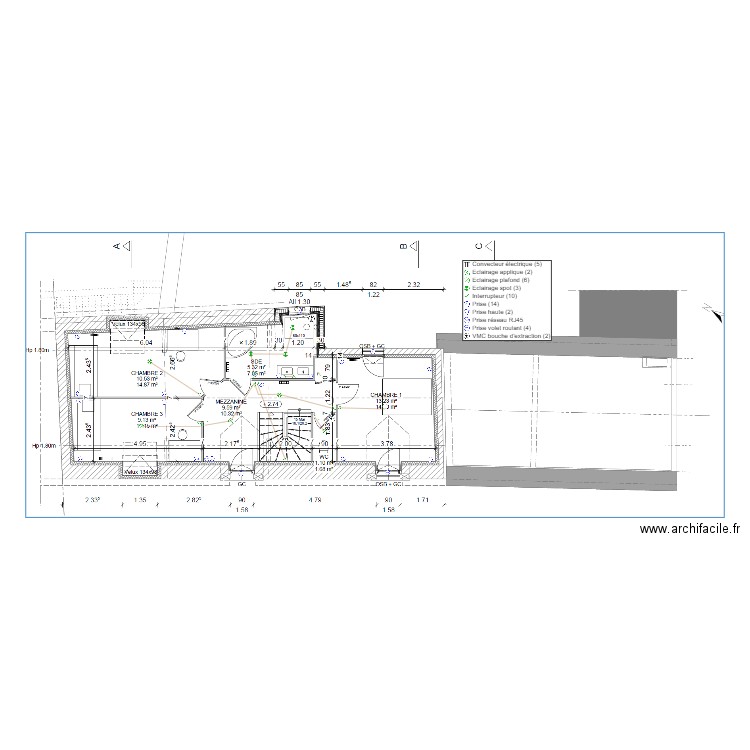 Plan électrique R1 Ogereau. Plan de 0 pièce et 0 m2