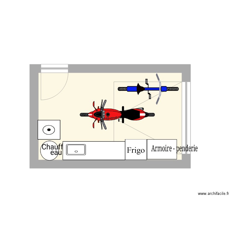 Garage. Plan de 0 pièce et 0 m2