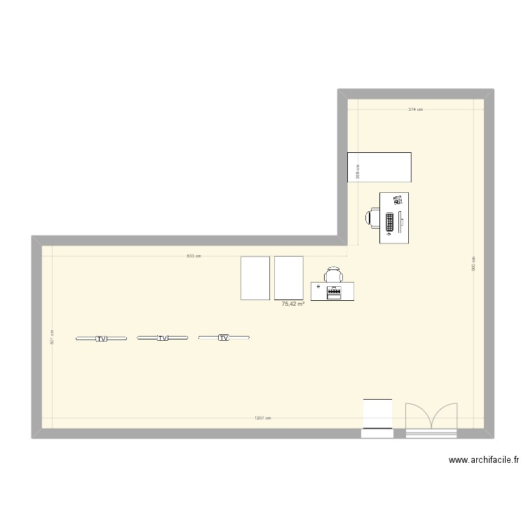 entrée media. Plan de 0 pièce et 0 m2