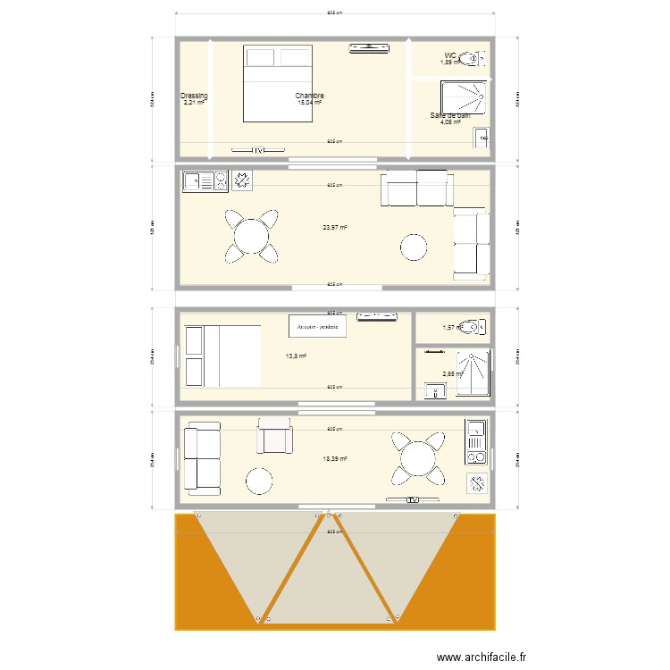 Charriot. Plan de 0 pièce et 0 m2