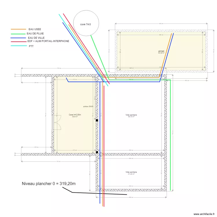 Pelletr&eacute;seaux. Plan de 