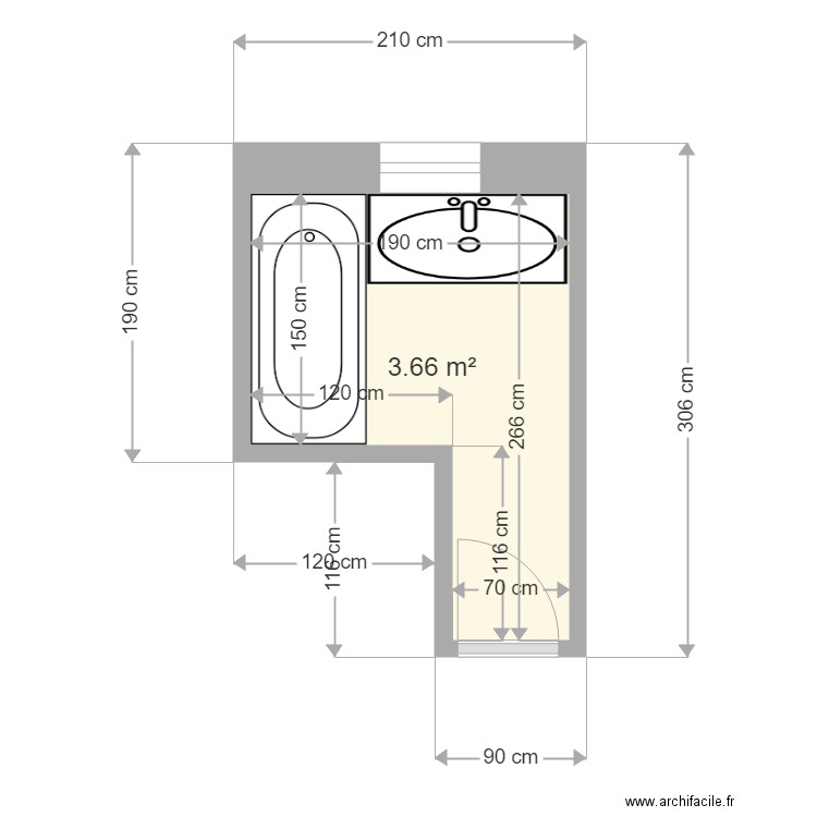 delorme villerest sdb avant. Plan de 0 pièce et 0 m2