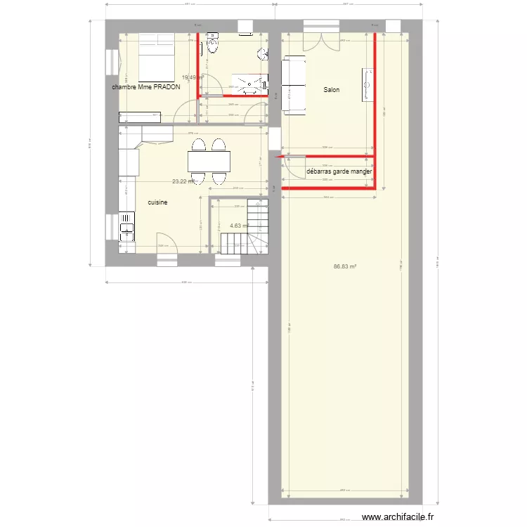 PRADON ST PRIVAT projet 2. Plan de 